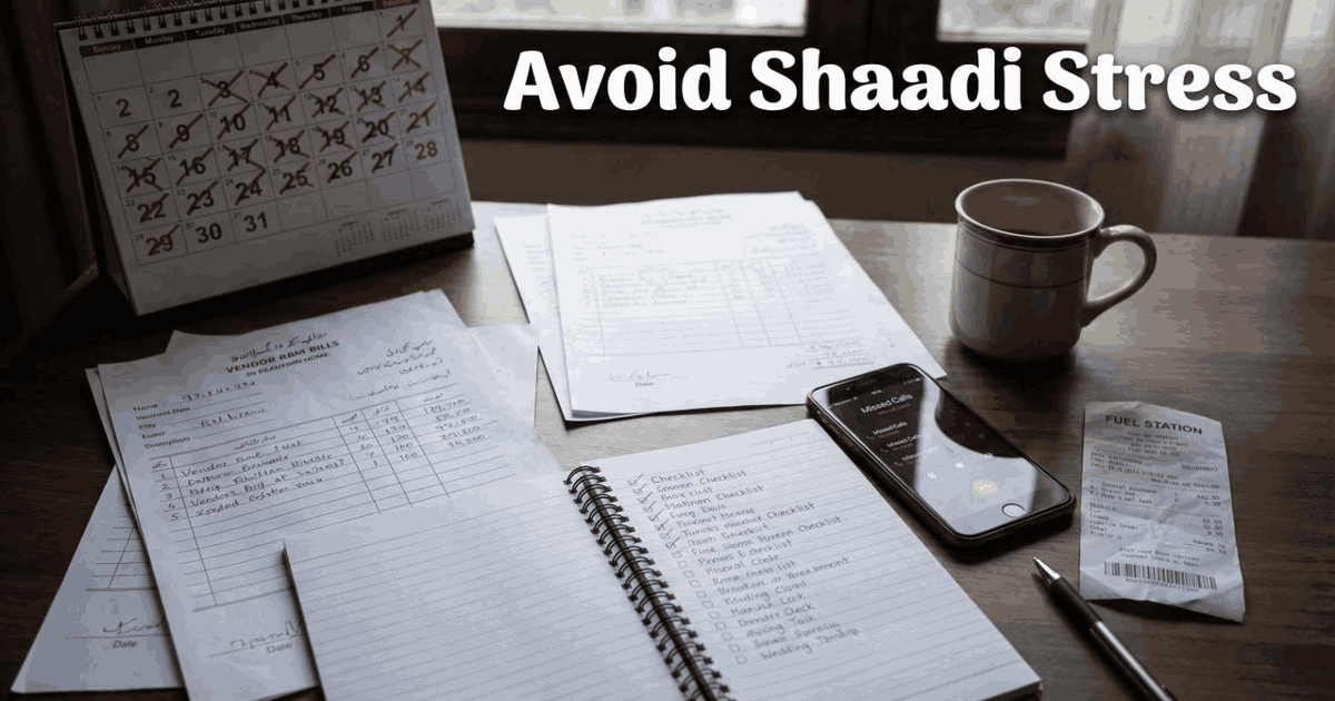 How to Avoid the "Shaadi Marathon" Stress: 7 Mistakes Most Pakistanis Make